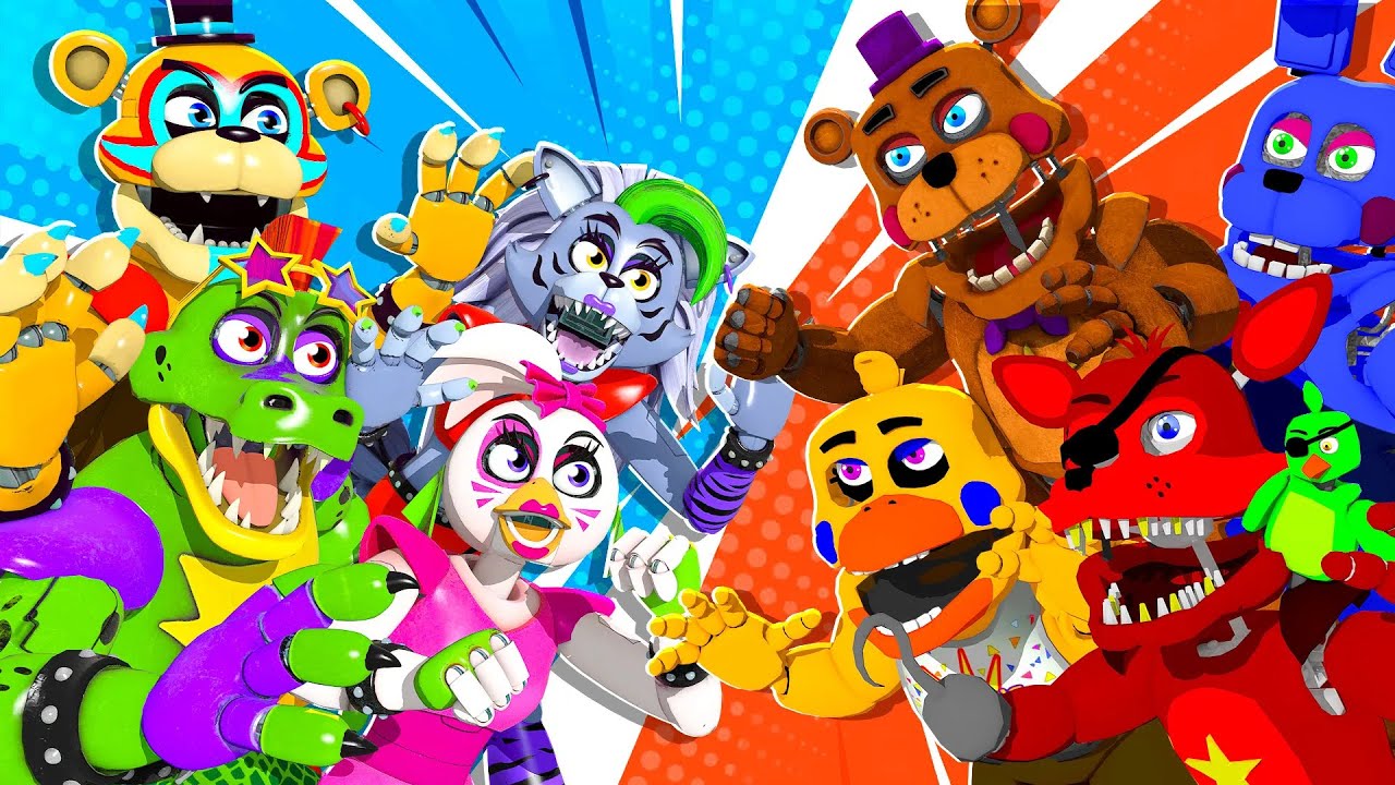 Rockstar VS OG FNAF Animatronic Animation REACT