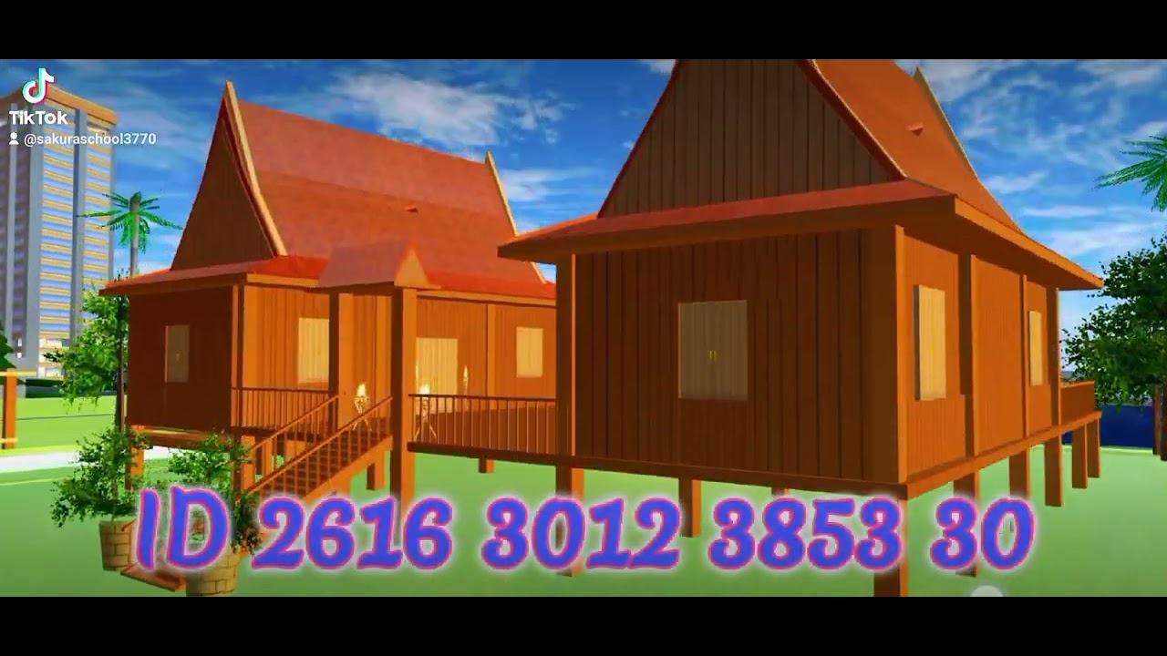 🇰🇭Sakura school simulator Cambodia ID🇰🇭 နောက်ထပ် ဆောက်ထားတဲ့ ID လည်းရှိပါတယ်။#sakuraschoolsimulator
