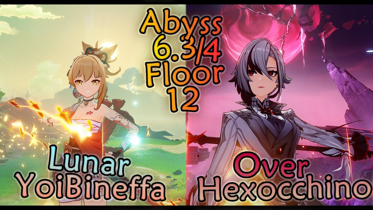 Lunar Yoimiya - Bineffa & Arlecchino Hexload | Spiral Abyss 6.3/6.4 (Genshin Impact)