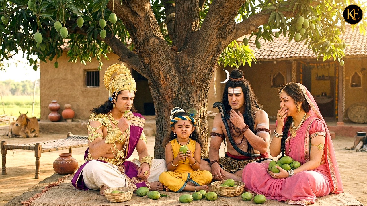 यशोदा मैया ने नारायण भगवान और महादेव को खट्टे आम खिला दिए || यशोमती मईया के नंदलाला || Krishan leela