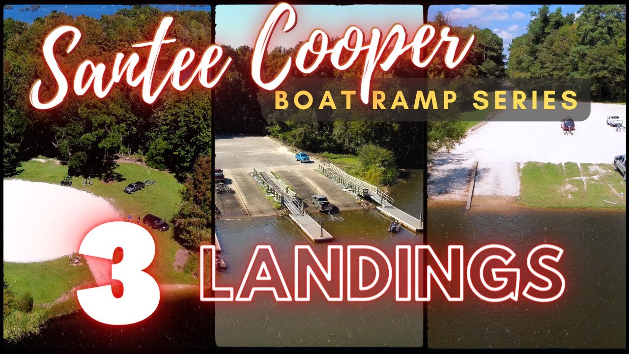See Santee Cooper Lake MARION Boat Ramps Landing X 3