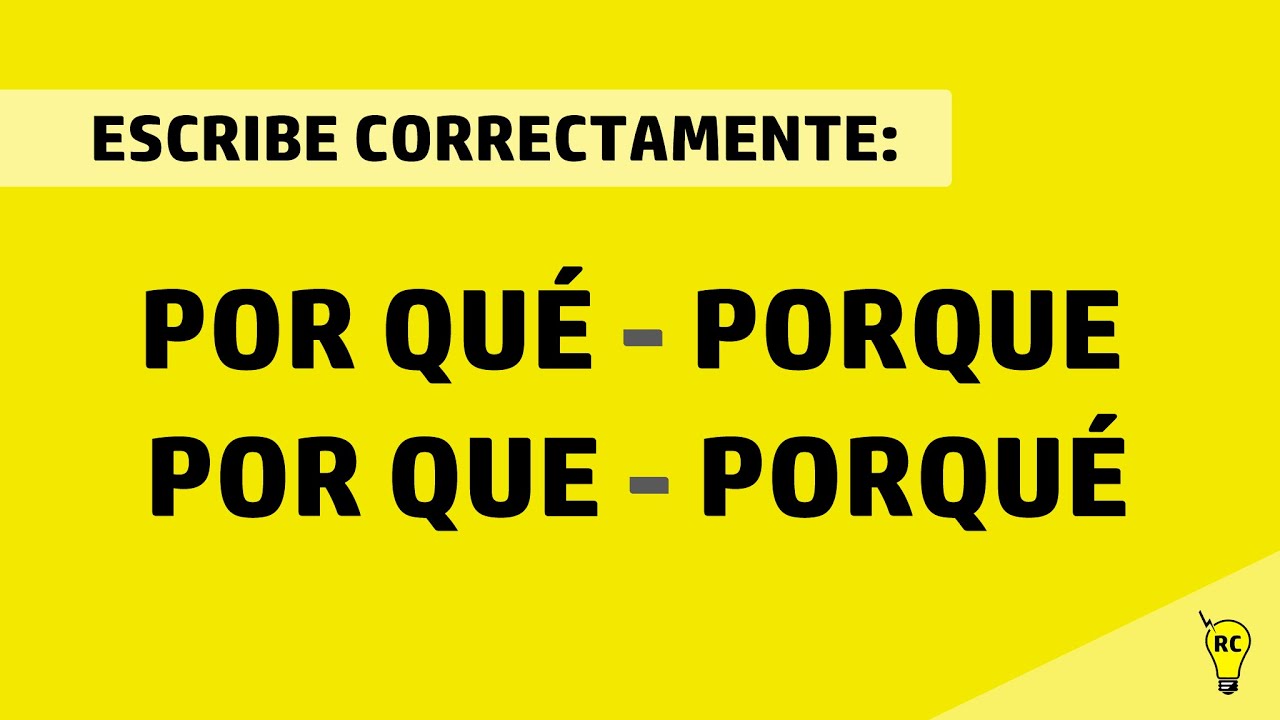 Diferencias entre por qué, porque, por que y porqué. (Tutorial).