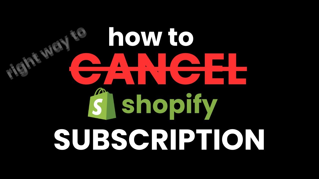 Отмена платной подписки Shopify &mdash; ПРАВИЛЬНЫЙ СПОСОБ (Избегайте дополнительных расходов!)