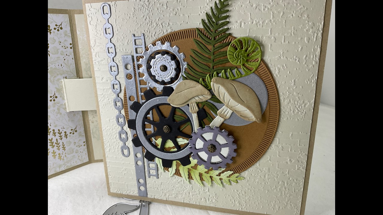 Stampin Up Gears & Textures Avid Stampers - Double WOW Card - 3 of 3