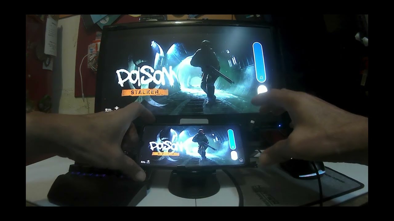 Ipega 9116 Keyboard & mouse gameplay with Xiaomi Phone screencast to HDMI Display PC monitor.