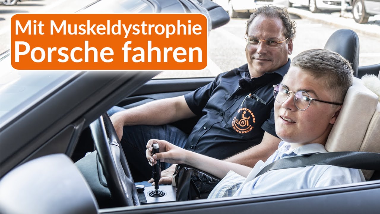 Probefahrt im behindertengerechten Porsche Fahrschulwagen