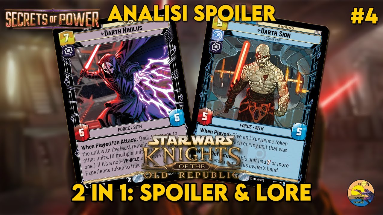 2 IN 1: SPOILER & LORE – SECRETS OF POWER incontra KOTOR! [SWU ITA]