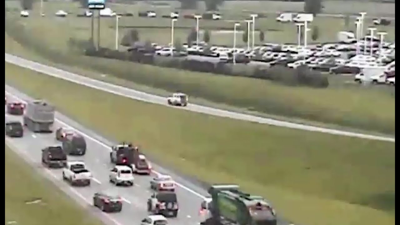 Video shows car reversing down U.S. 33 near Canal Winchester