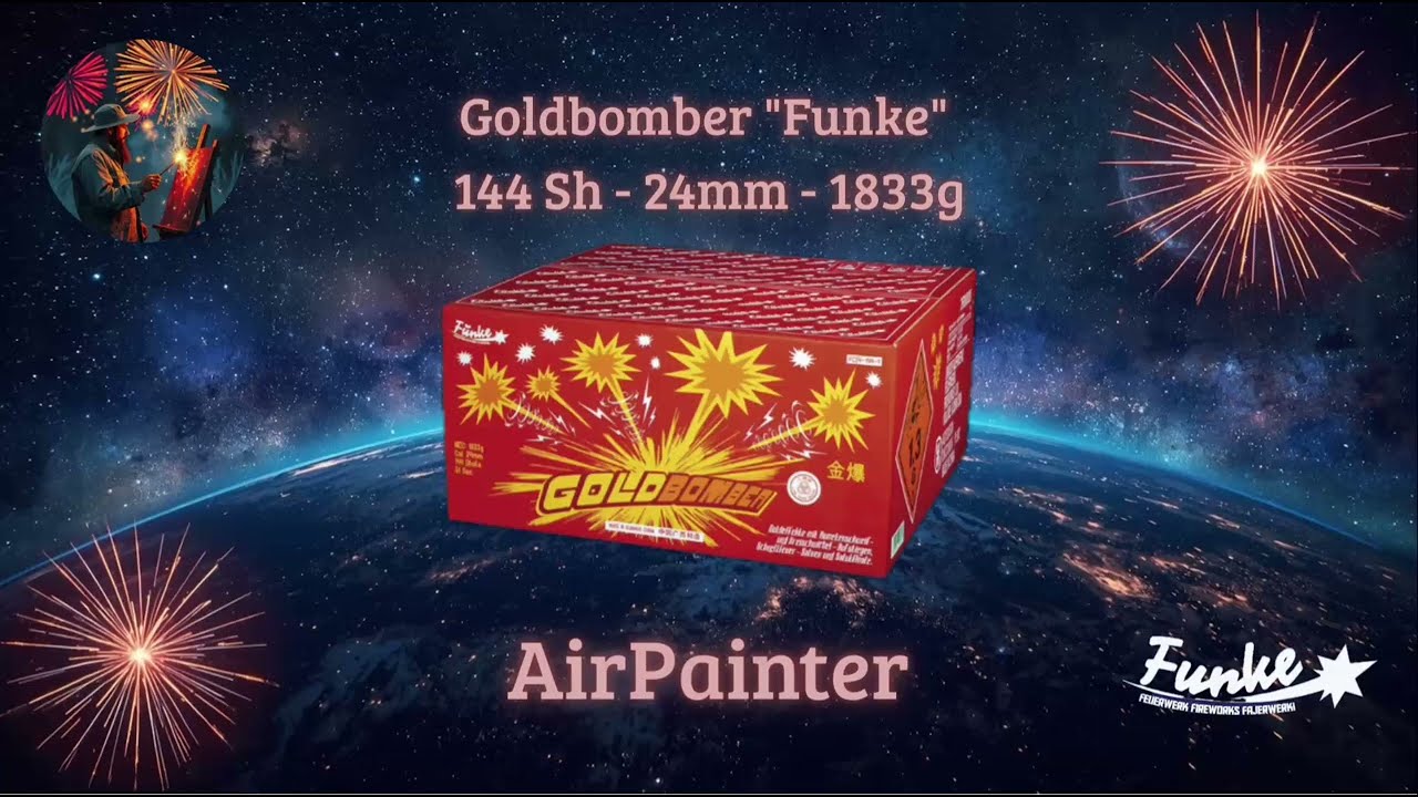 Goldbomber Funke - 144sh - 24mm