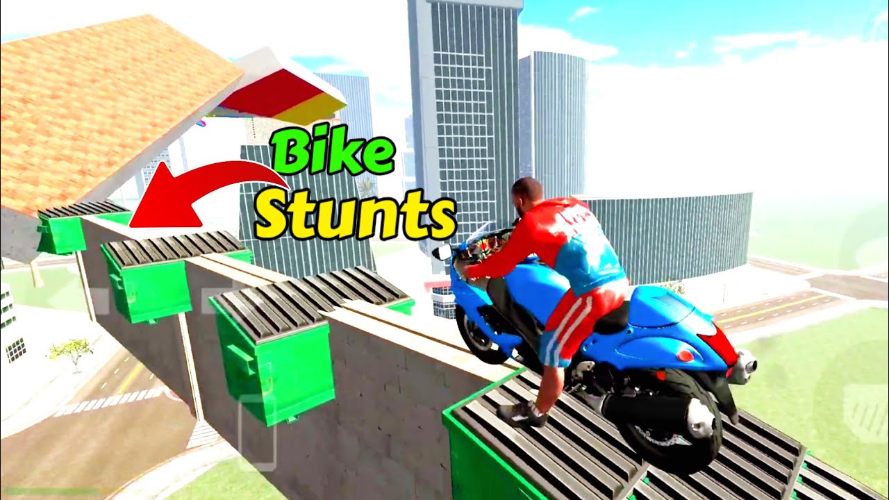 Doing impossible bike stunts