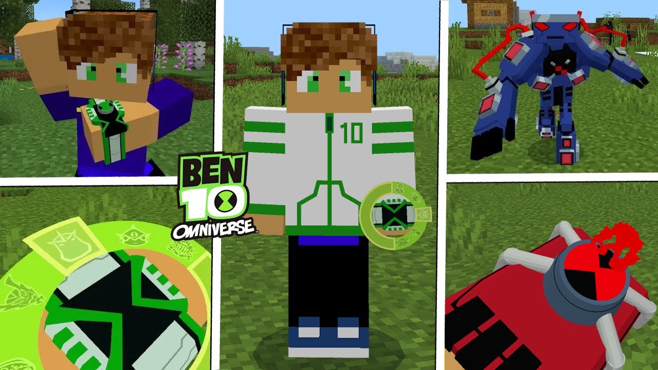 TOP 3 ADDON DO BEN 10 PARA MINECRAFT!!