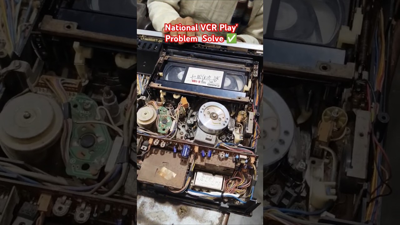 National VCR Play' Problem Solve Video Cassette Recorder Repairing Centre Shop 7742853435 