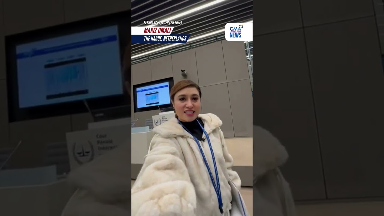 Sitwasyon sa ICC sa The Hague, Netherlands, ilang sandali bago ang... | GMA Integrated News