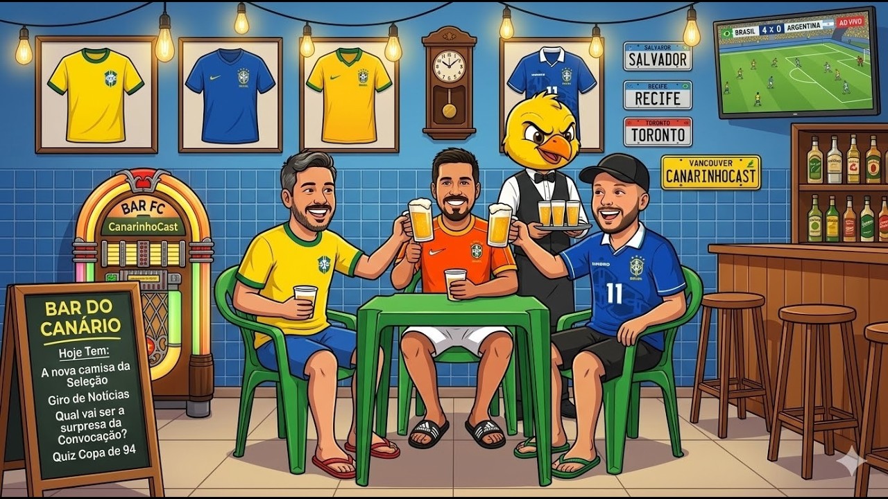BAR DO CANÁRIO #6 - Nova camisa da Seleção Brasileira, Quiz Copa de 94 e surpresas na convocação (?)