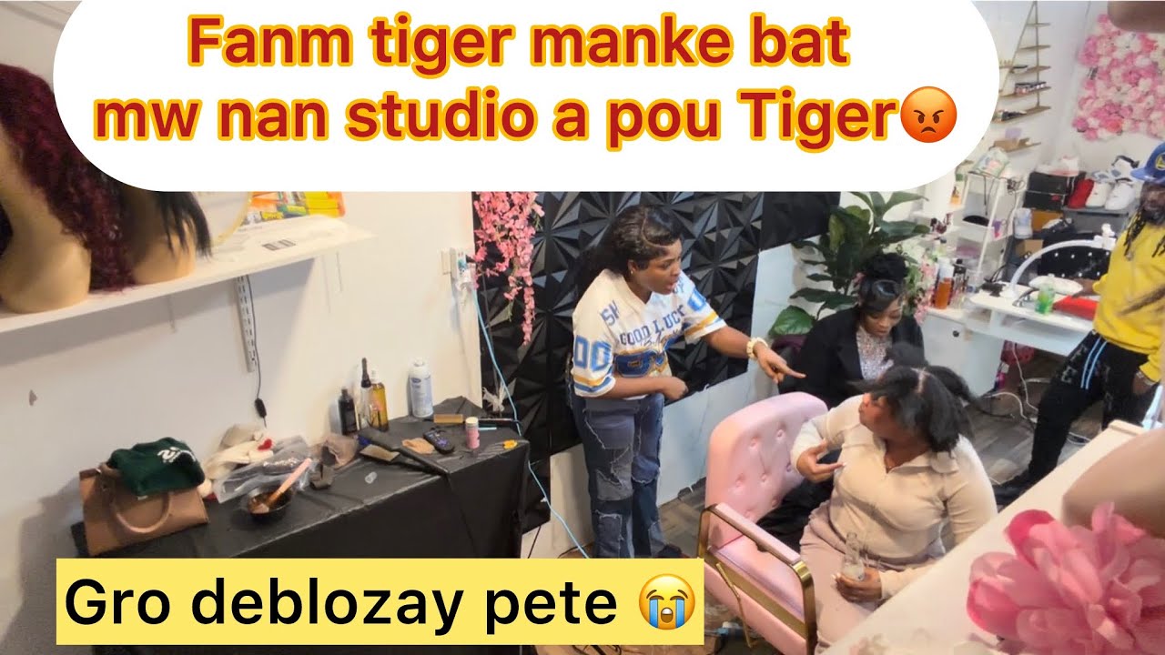 Dorothy al penyen nan men fanm Tiger😩ebyen Gro zen Pete nan yon studio pou Tiger😳li t k koz lanmòm😭