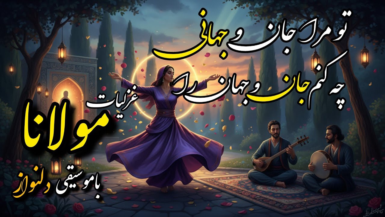 غزل دل انگیز مولانا-تو مرا جان و جهانی-با موسیقی روح نواز |Persian Sufi | Rumi