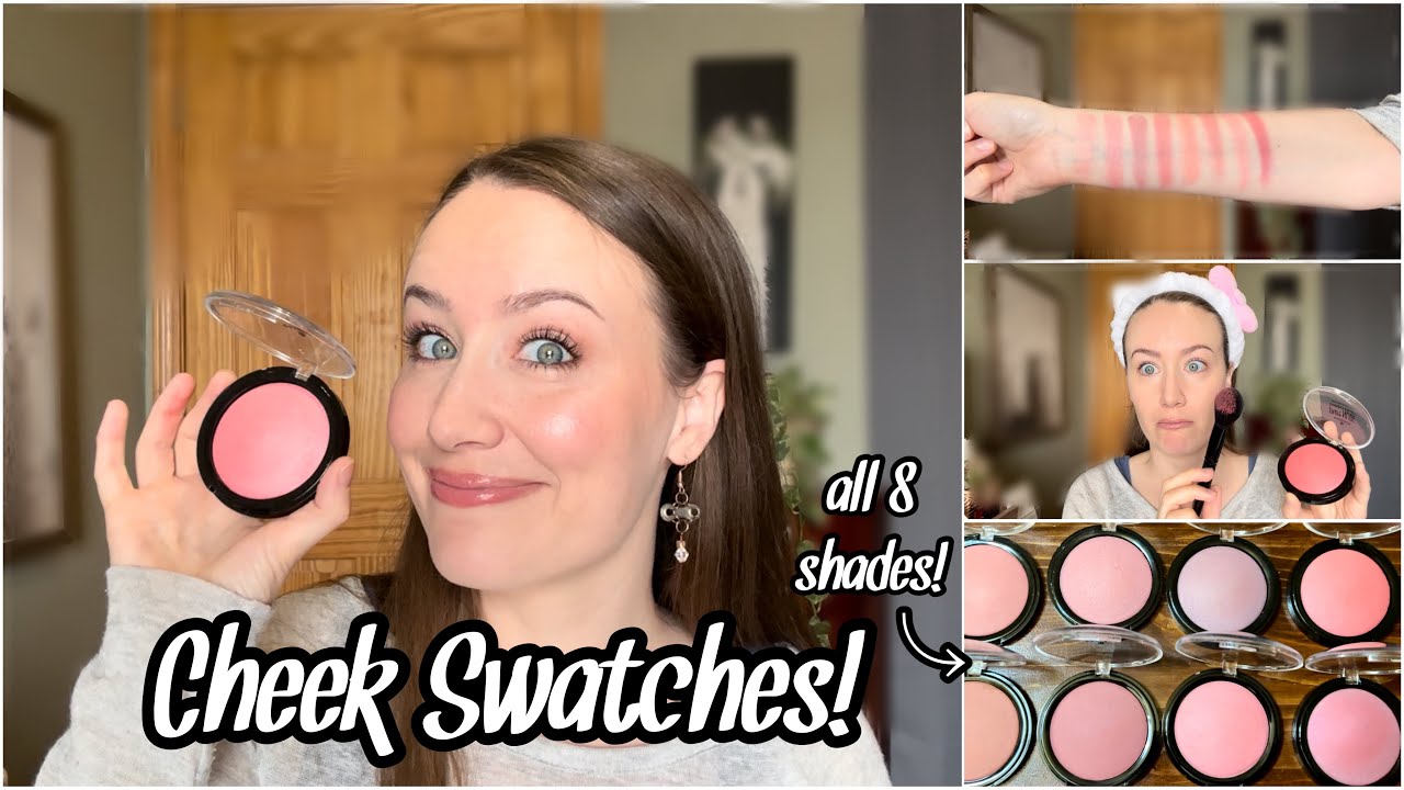 Свотчи запеченных румян Essence Pure Nude