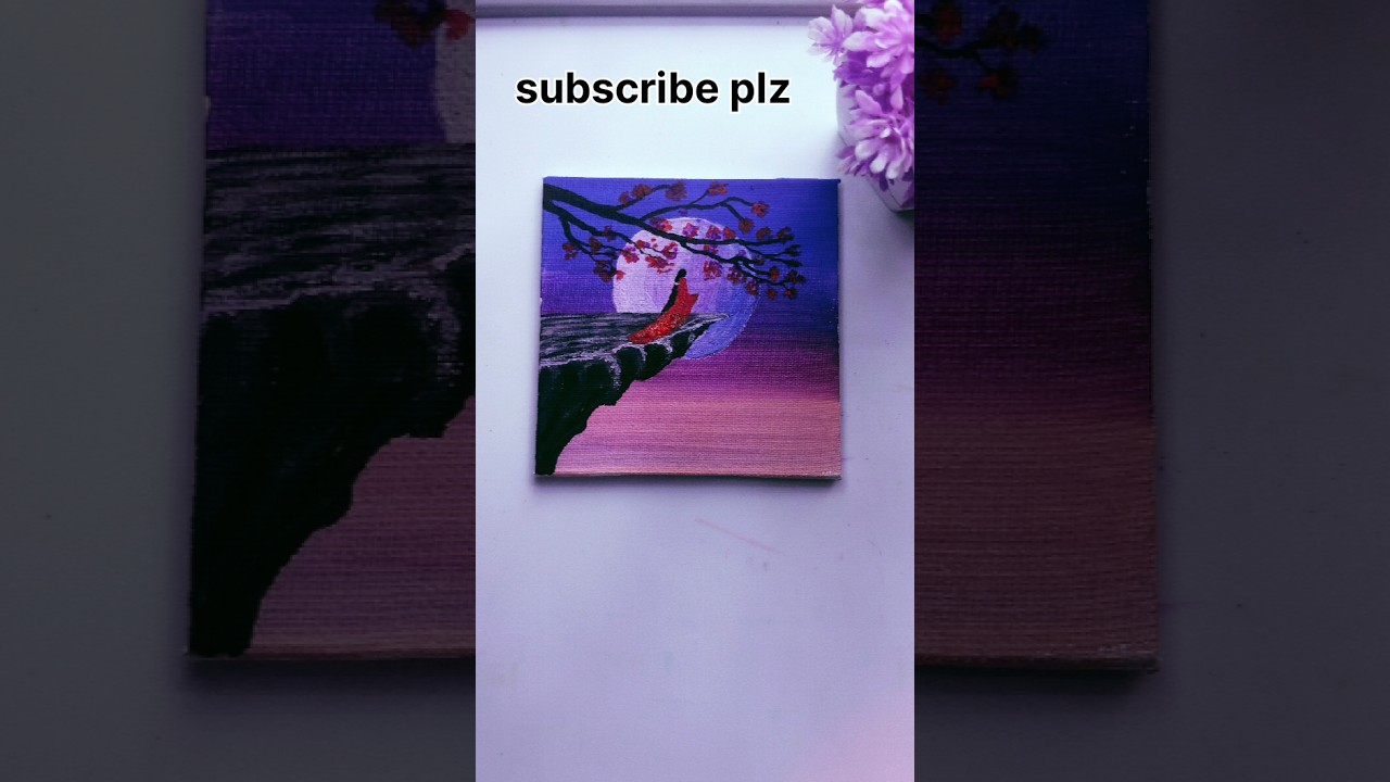 #mini#canvas #penting #drawing 🎨#easy#penting #youtube #shorts subscribe plz 🥰