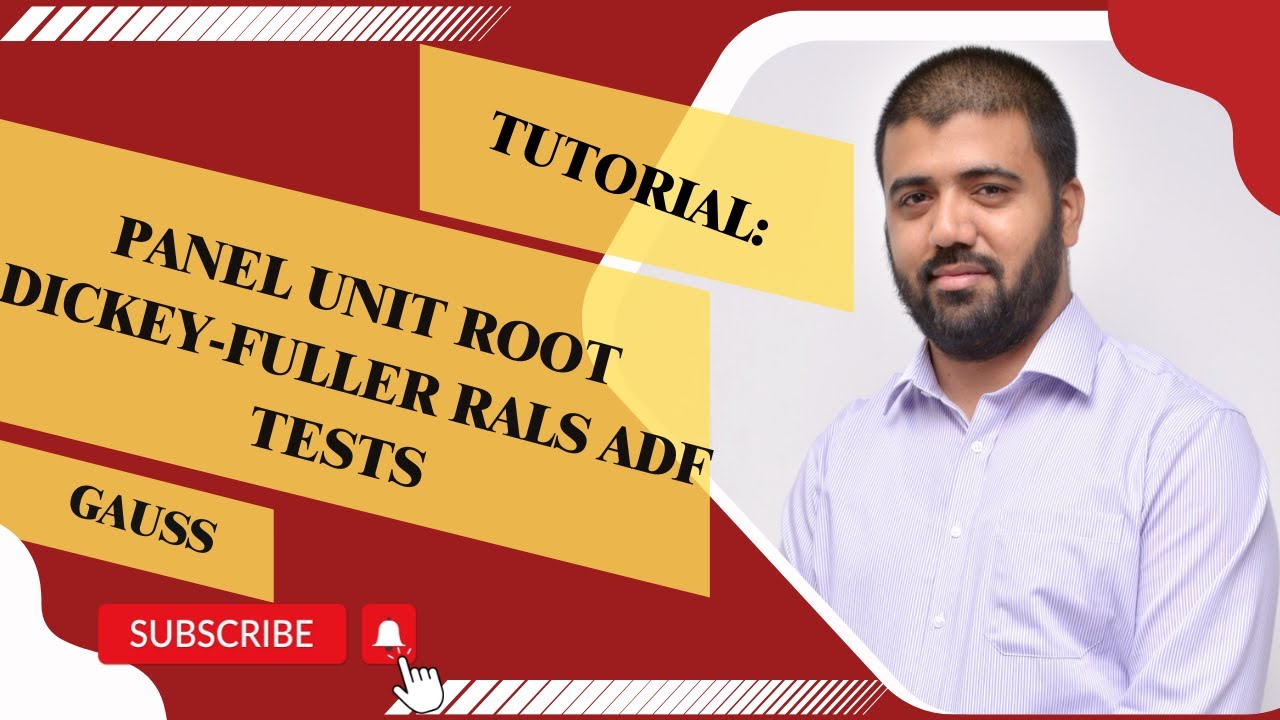 Panel Unit Root Test tutorial: perform Dickey-Fuller RALS ADF test in time series data | GAUSS