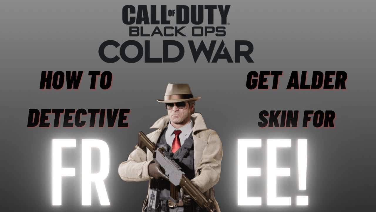 How to get ALDER DETECTIVE SKIN for FREE!!!!