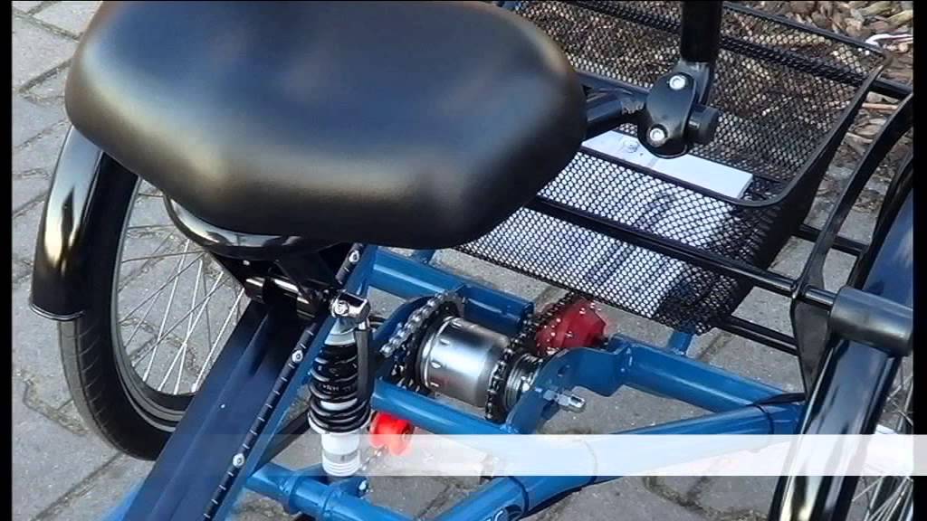 Pfau-Tec Dreirad Scootertrike Seniorenrad Therapierad Vorführung