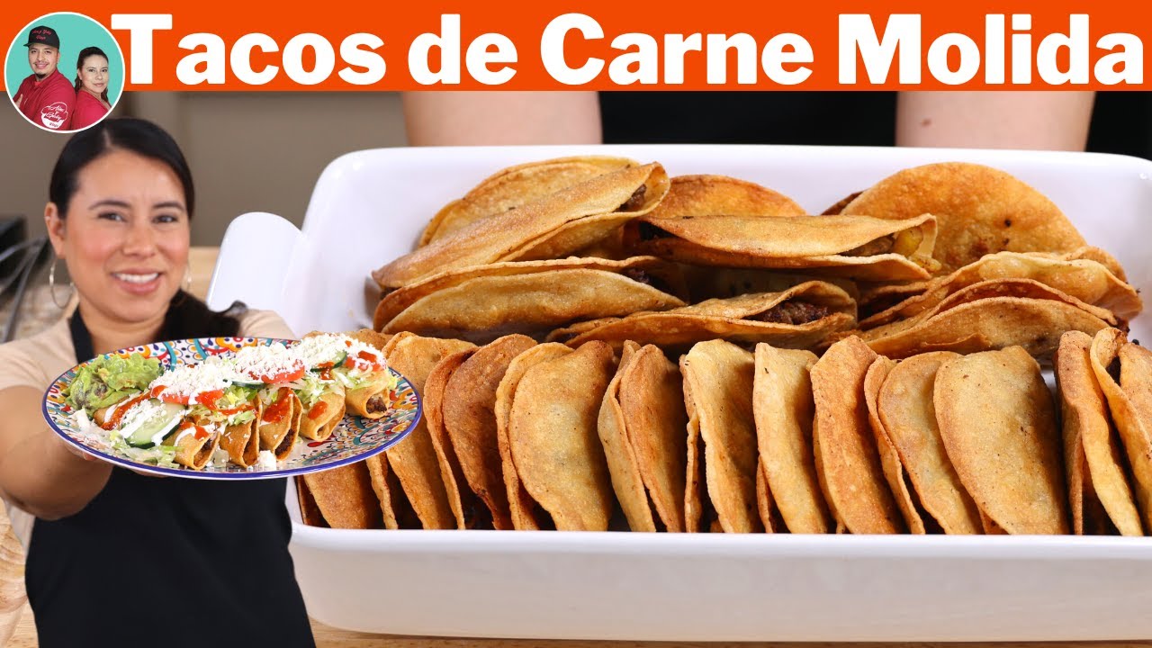 Tacos Dorados Bien CARGADOS de CARNE MOLIDA con PAPA | Para CONSENTIR a Tu Familia |