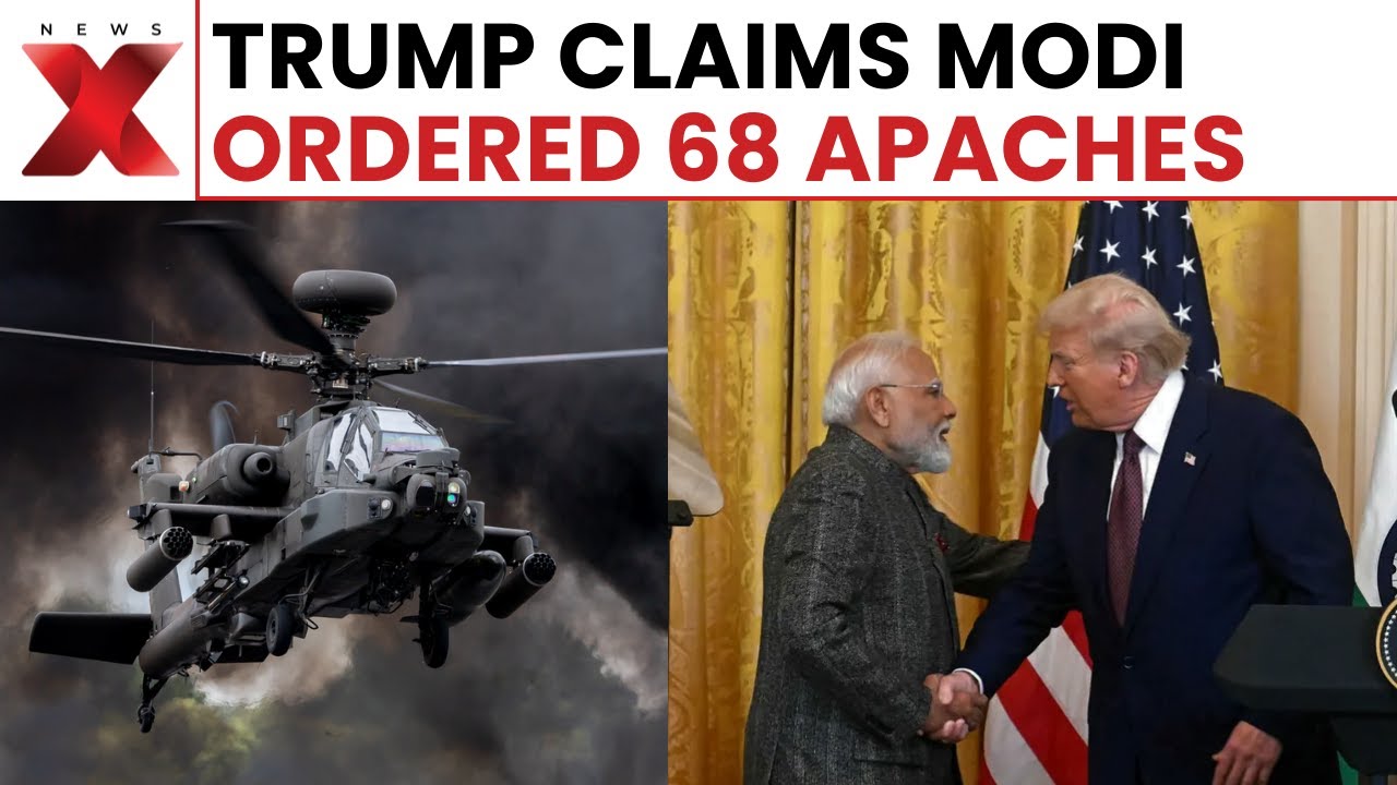 India-US Defence Deal: Trump Says PM Modi Ordered 68 Apache Helicopters During US Visit