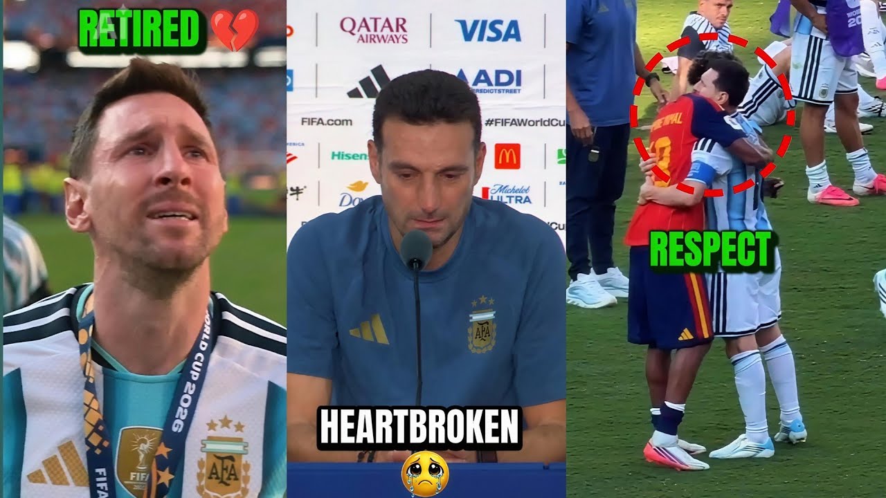 MESSI HEARTBROKEN🥹 | After Full time Spain vs Argentina Won 1-0 MESSI CRYING 😭💔