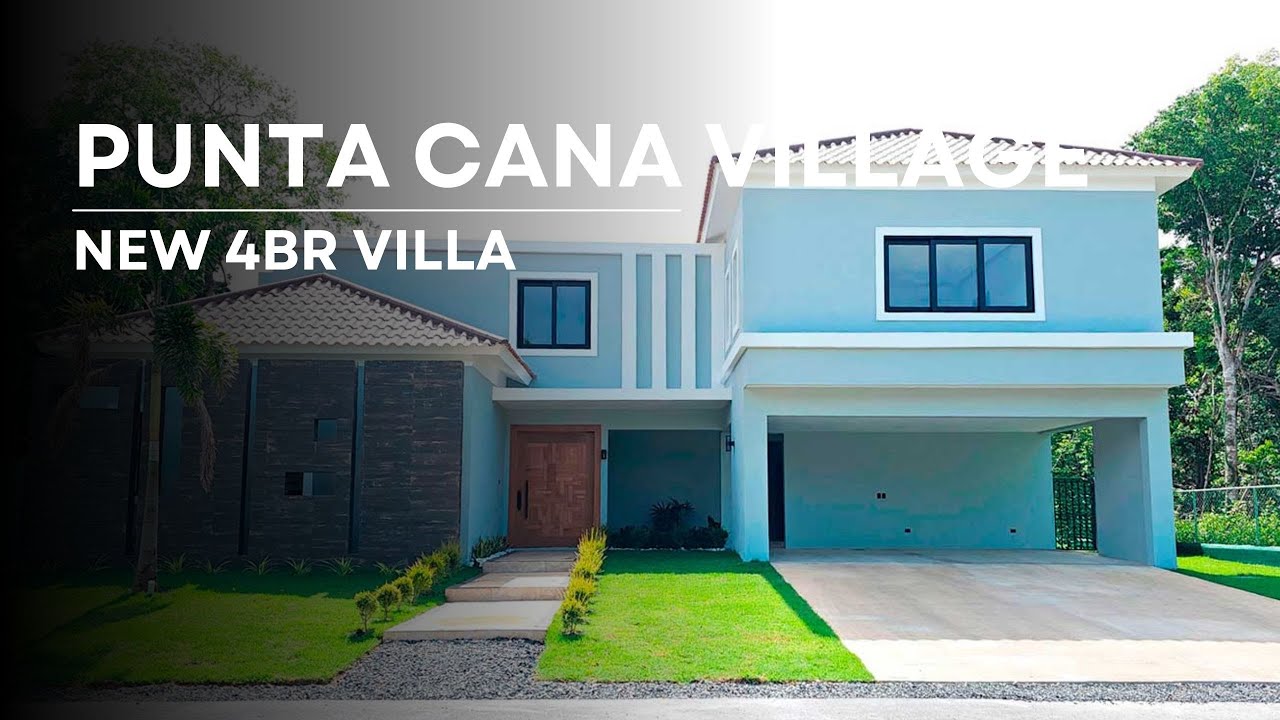 New Villa with 4 Bedrooms For Sale and For Rent in Punta Cana Village, Dominican Republic