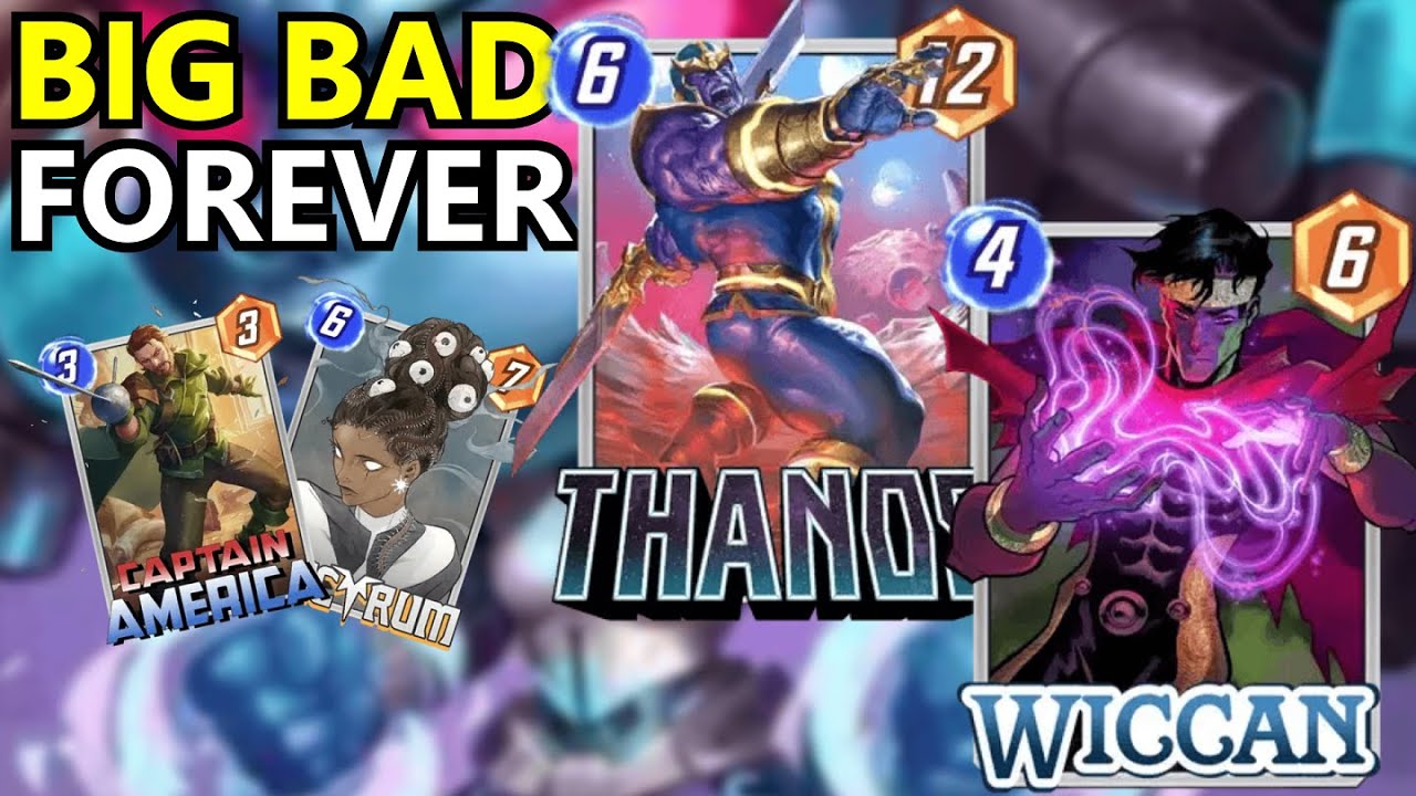 MARVEL SNAP INDONESIA - KARTU BIG BAD PALING FLEXIBEL, SAMA APA AJA COCOK!! THANOS WICCAN DECK