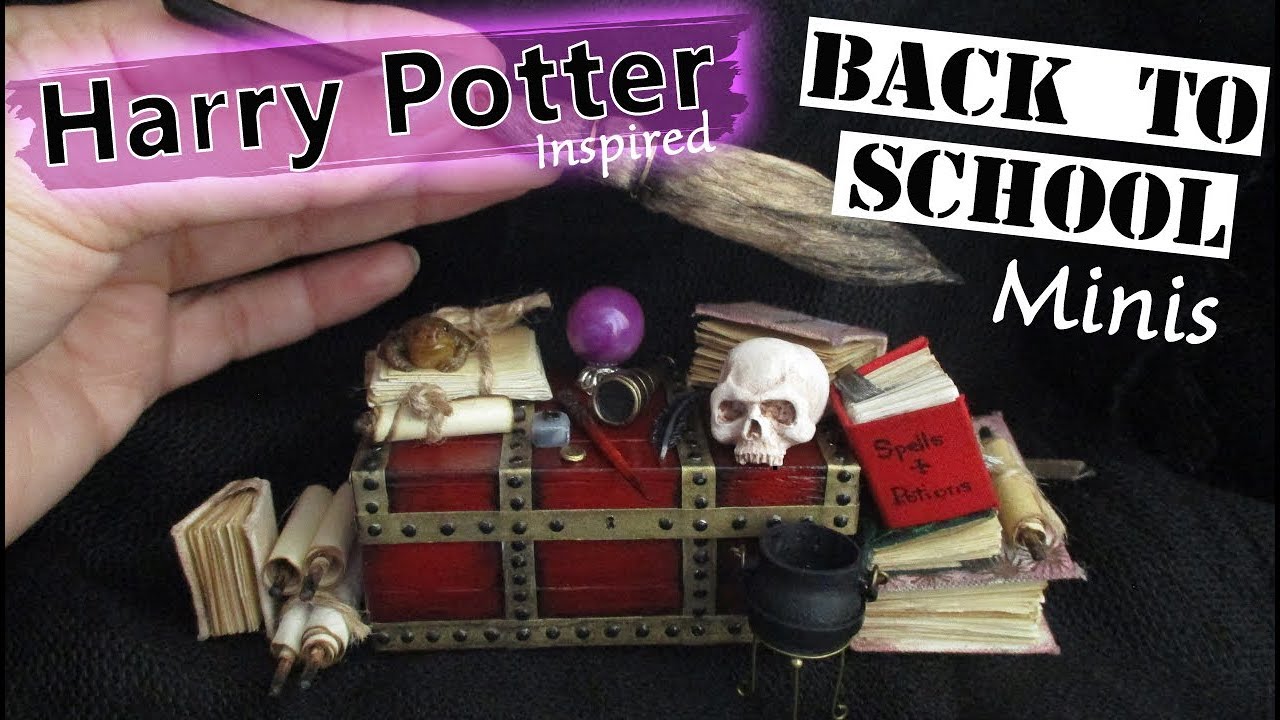 Harry Potter Miniatures, Hogwarts School Supplies || Maive Ferrando