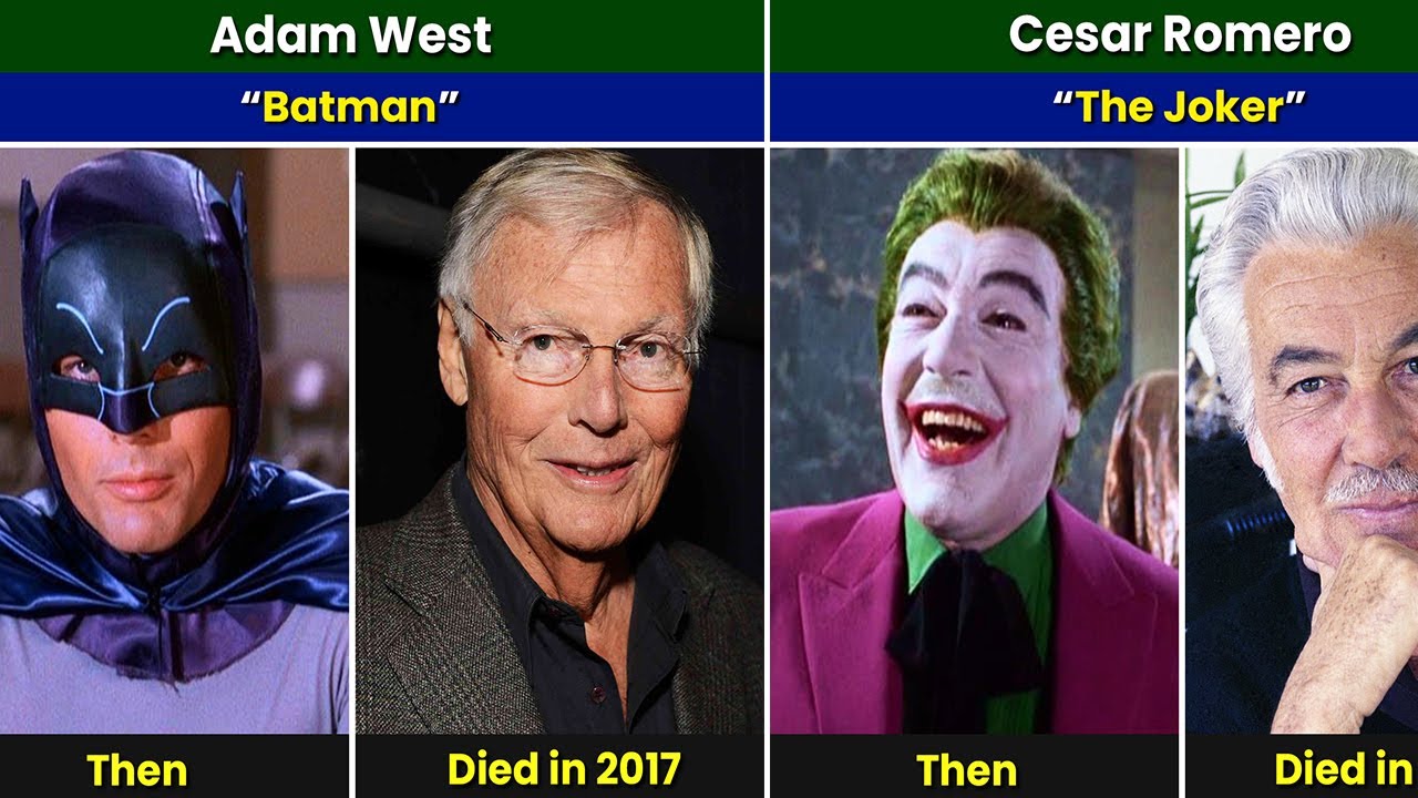Batman (1966) Cast Then and Now 2024