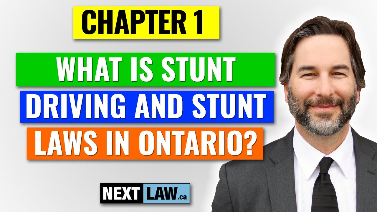 What is a Stunt Driving or Racing charge in Ontario?