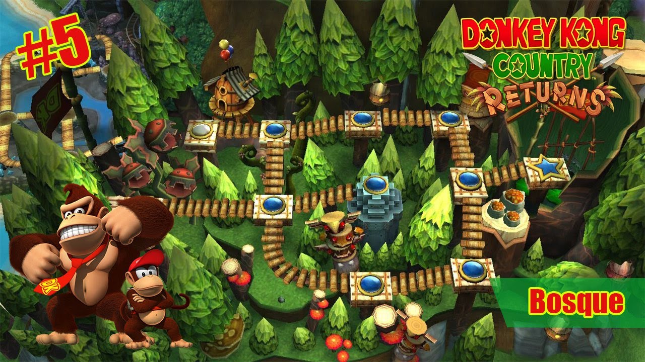 Guía Donkey Kong Country Returns Wii/Switch | Bosque - Mundo 5