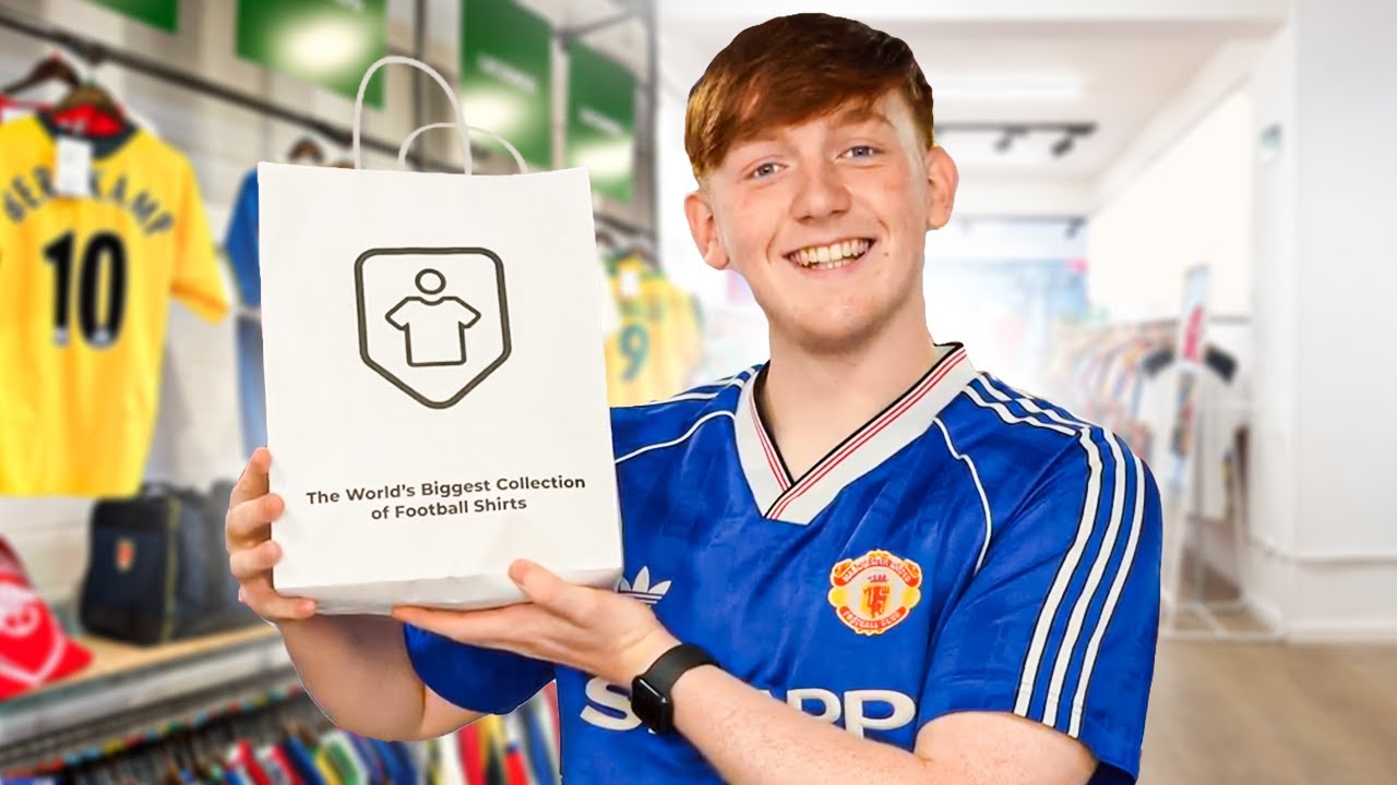 Angry Ginge Goes Shopping For RETRO Football Shirts! - Shirt Shopping
