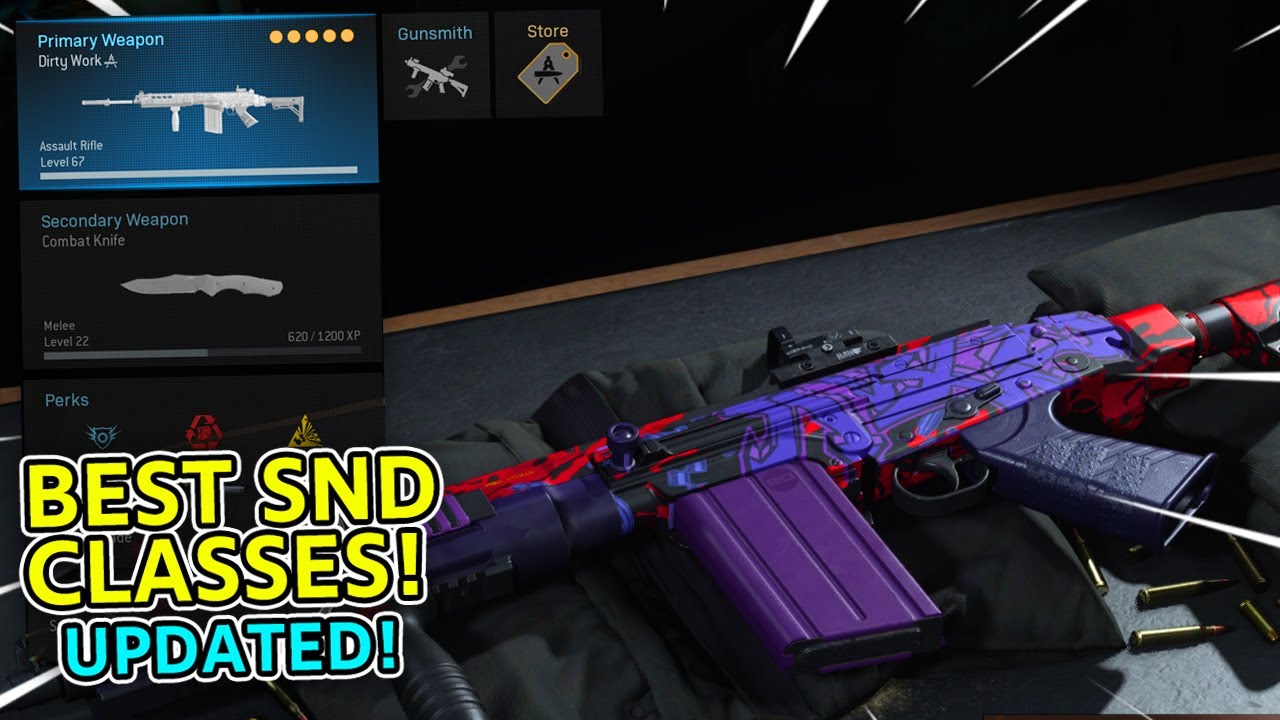 Modern Warfare Best SnD Class Setups & Settings UPDATED! (MW Search and Destroy Class Guide) | 1.23