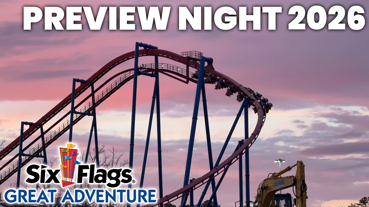 Предварительный показ Six Flags Great Adventure в 2026 году! | Видеоблог 27.03.2026