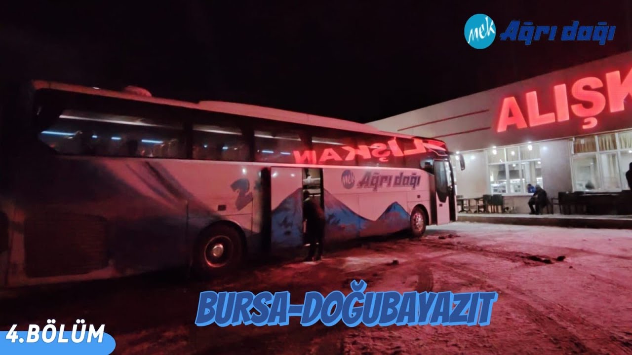 #143 ( 4 ) Kar Başladı | Bursa - Doğubayazıt | Otobüs Yolculuğu 4.Bölüm | Bus Travel Türkiye