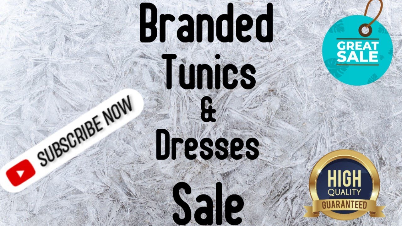 3 February 2026 Video for Branded Tunics & Dresses Sale 🌹 Booking no.9899504070