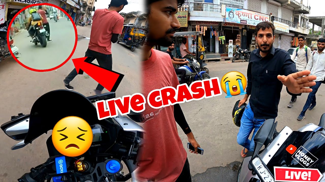 Live Crash😭💔 || R15💔 || Crash in High Speed😥|| My First Crash ever😰 || Road Rage😡