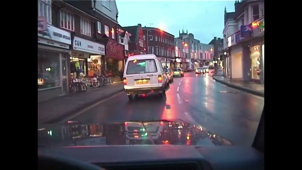 Driving through East Grinstead October 1999