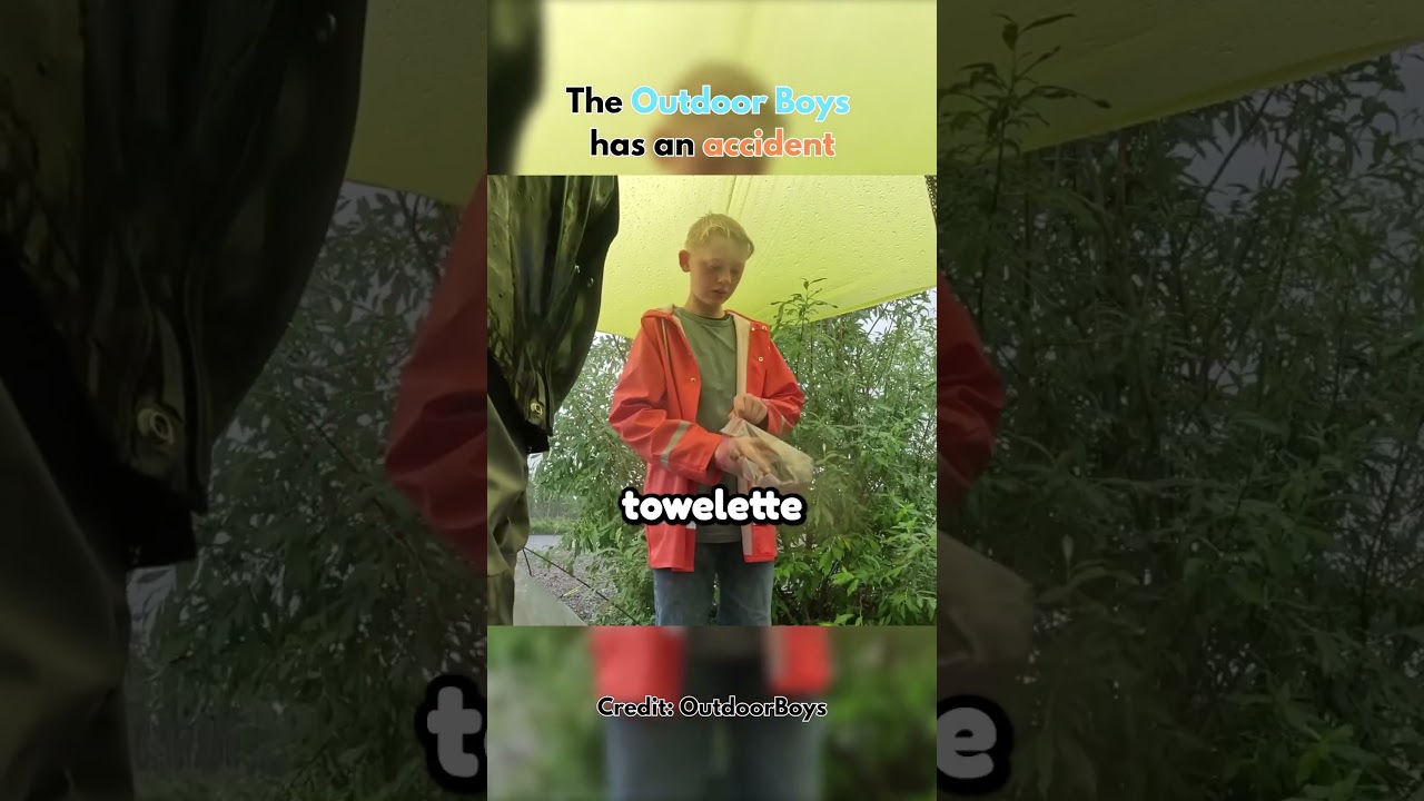 The outdoor boys has an accident
