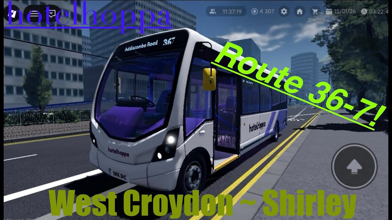 Roblox Croydon | hotelhoppa StreetVibe | Route 36-7! | West Croydon Bus Stn~Shirley Rd Addiscombe Rd