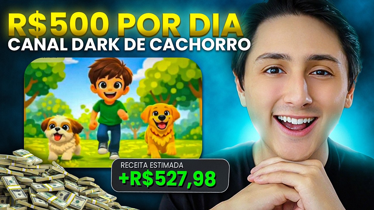 Como Fazer um CANAL DARK de Acalmar Cachorros Usando IA Grátis