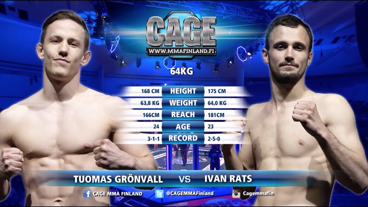 CAGE 47 Tuomas Grönvall vs Ivan Rats Full Fight MMA