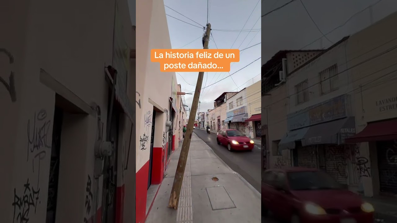 La historia feliz del poste dañado