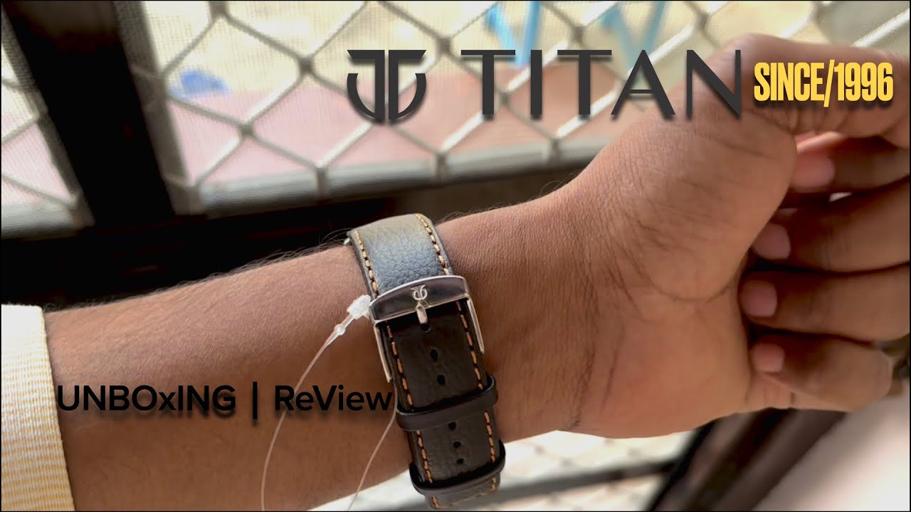 Titan 22mm Genuine Leather watch straps⌚︎┃Titan Eternal Mumbai Quartz Watch|Customer Review┃Unboxing