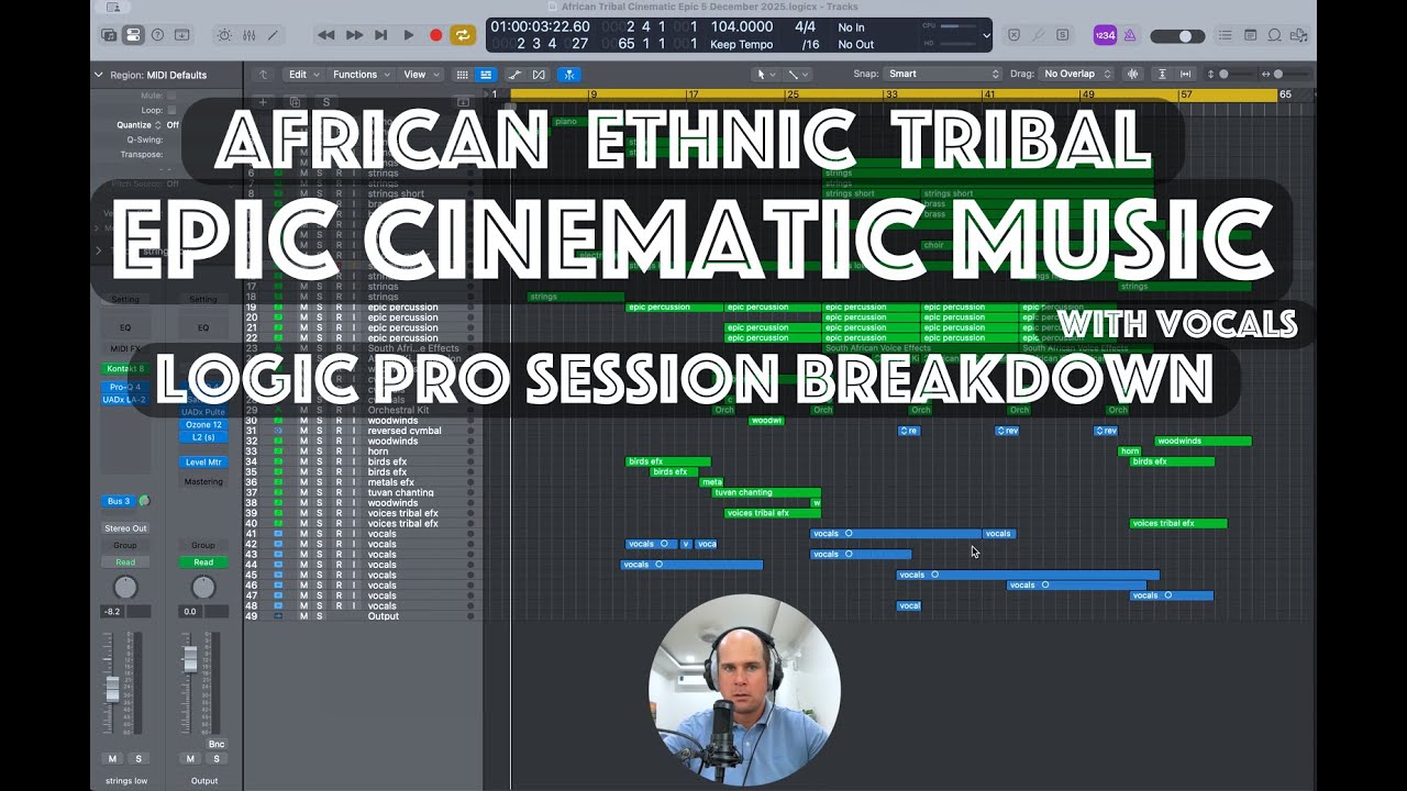 How to Create Ethnic Tribal Epic Cinematic Music in Logic Pro | Full Breakdown