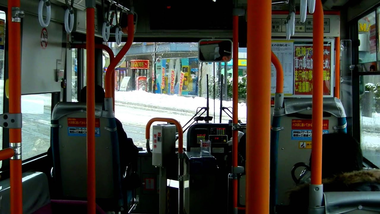 【車内動画】弘前市内を走る弘南バス（その1）