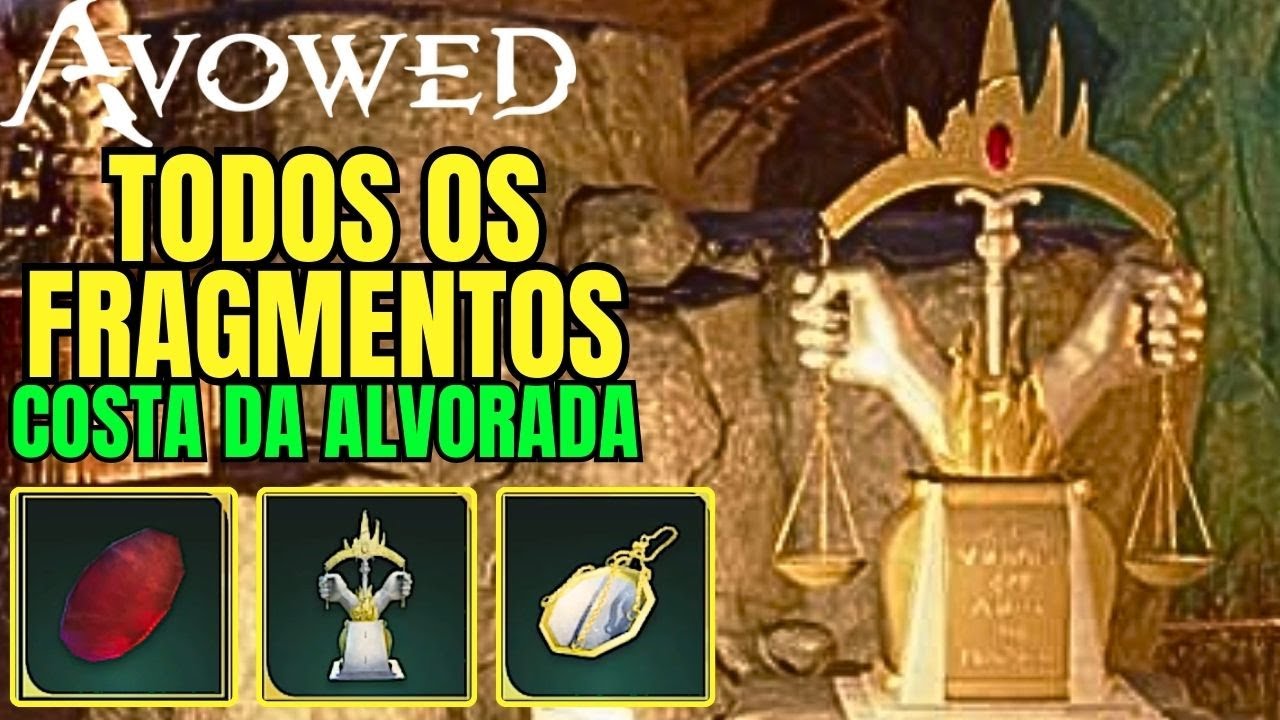 LOCALIZAÇÃO DOS 06 FRAGMENTOS DO TOTEM BALANÇA DA GUARDIÃ DE PACTOS NA COSTA DA ALVORADA EM AVOWED